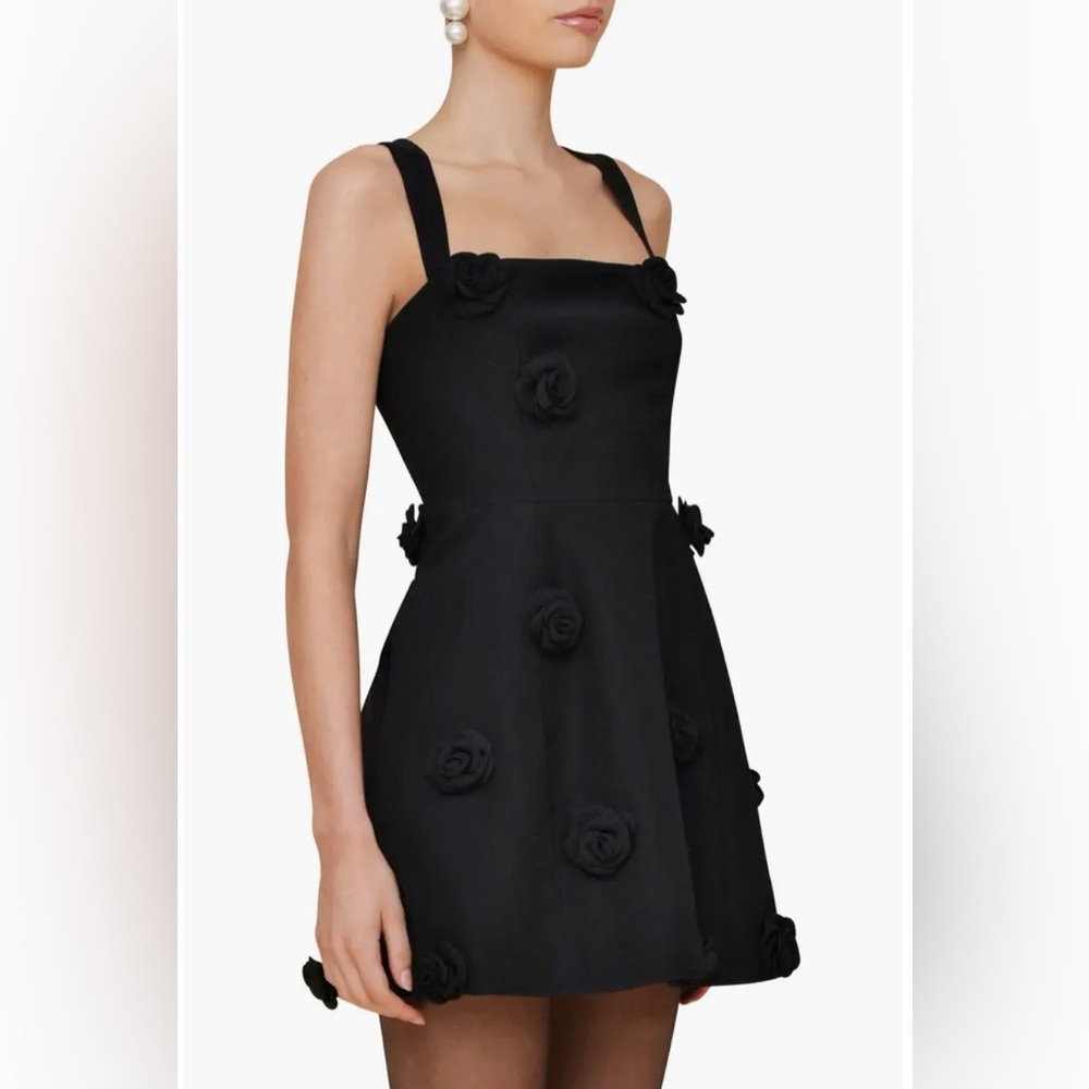 Avec Les Filles Rosette Appliqué Mini Dress NWT Size 10